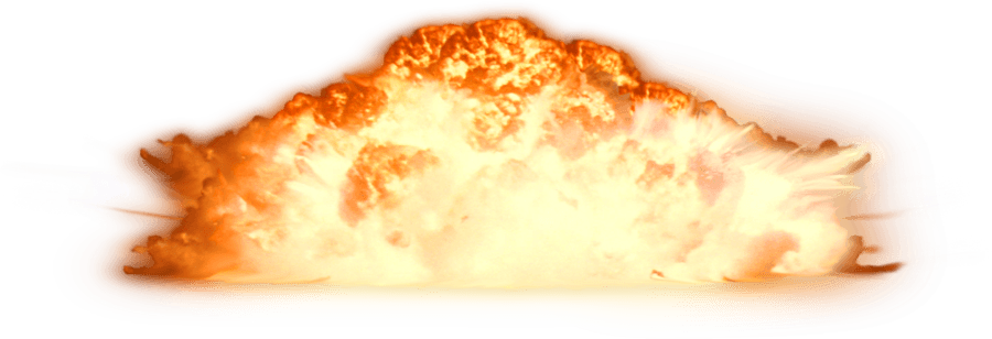 Explosion - Explosão Hd Png (900x308), Png Download