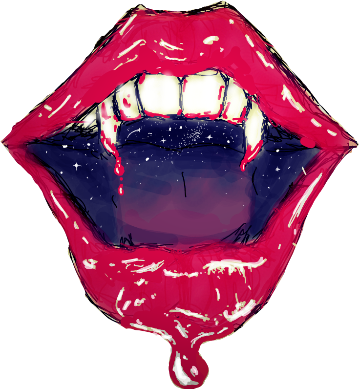 Svg Freeuse Library Drawing Mouth Vampire - Pop Art (933x901), Png Download