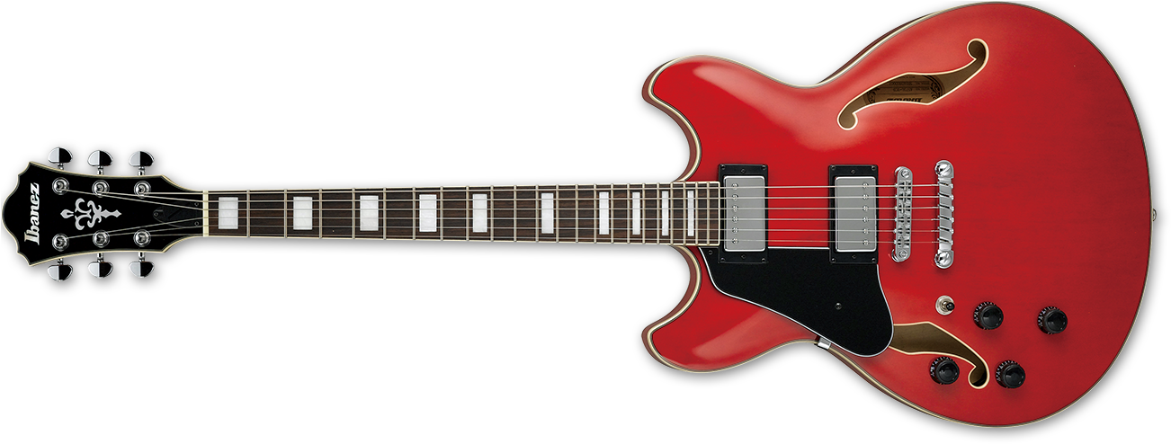 Ibanez Artcore As73 Left Handed Electric Guitar (1340x510), Png Download