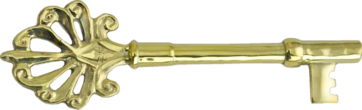 Keys In A Door Png - Antique Key Png (706x215), Png Download