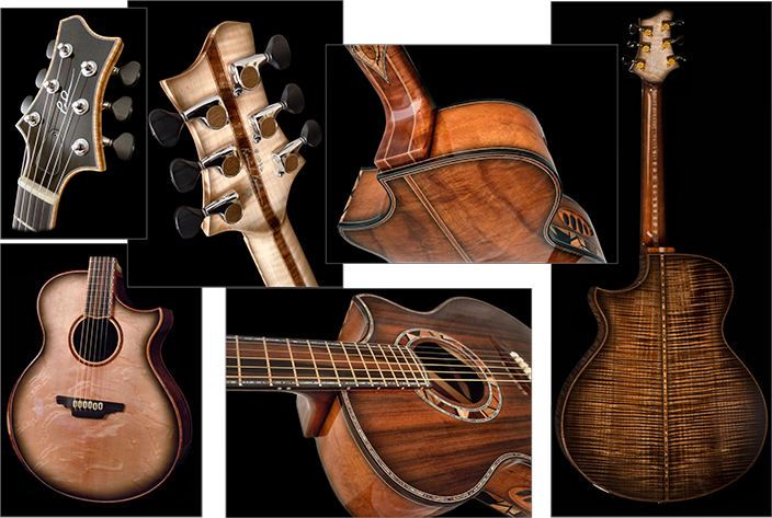 Handmade Acoustic Guitar - Custom Acoustic Guitar Form (704x473), Png Download
