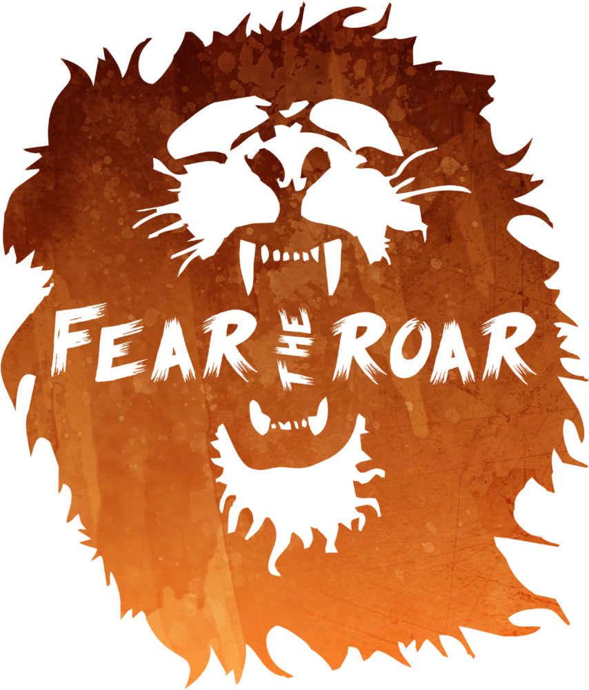 Fear The Roar - Poster (853x1024), Png Download