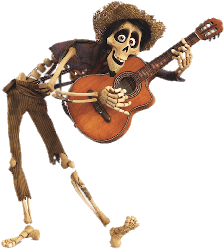 Hector Playing The Guitar Png - Personajes De Coco La Pelicula (620x620), Png Download