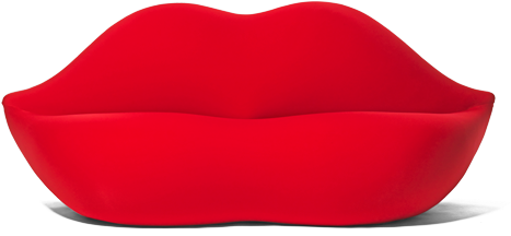 Lip Sofa Cf6040 - Gufram – Bocca Sofa (480x494), Png Download