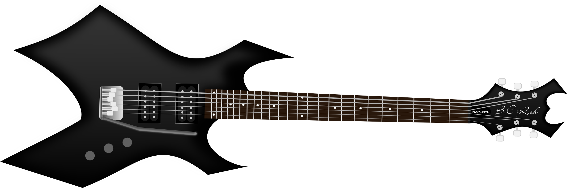 1308338872 - Bc Rich Warlock Png (2400x810), Png Download