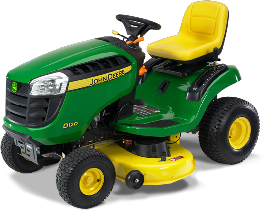 D110 Lawn Tractor - John Deere D120 (642x462), Png Download