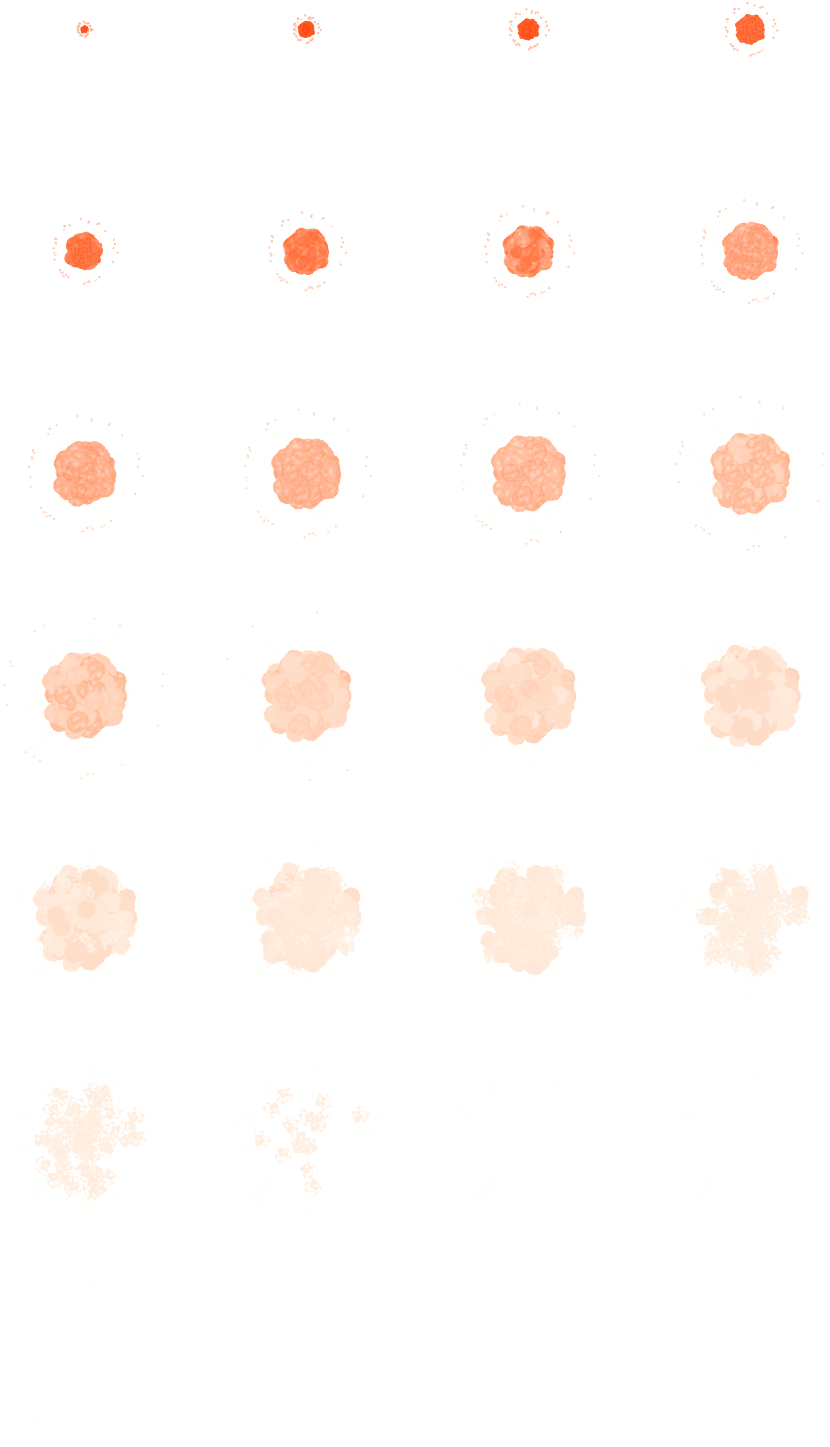 Explosion - Tan (888x1554), Png Download