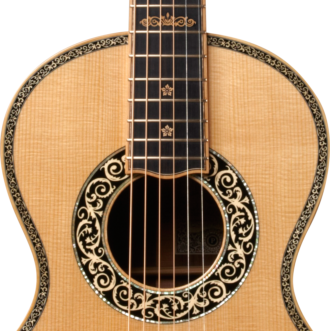 Learn More About Wood Combinations - Baroque Guitar Png (1134x1136), Png Download