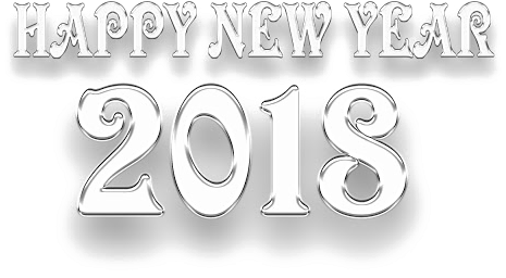 Happy New Year 2018 Png - Happy New Year 2018 Png Text (640x366), Png Download