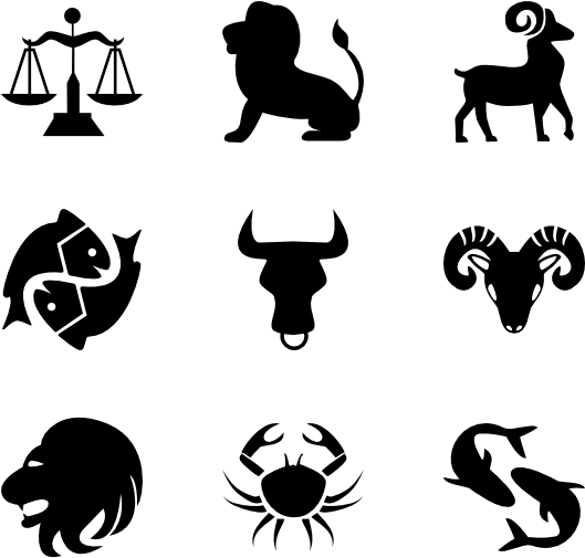 Zodiac 96 Icons - Astrology Icons (600x564), Png Download