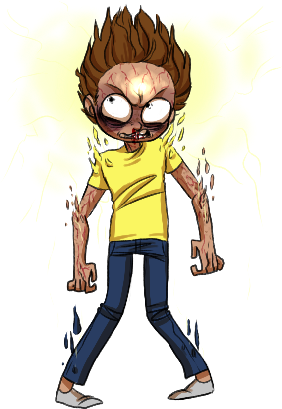 Pocket Mortys - Plant Morty Pocket Mortys (600x850), Png Download
