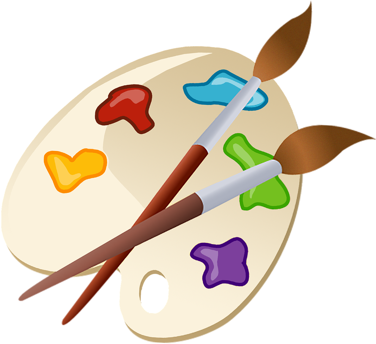 Painting Png Picture - 调 色 盘 (763x720), Png Download