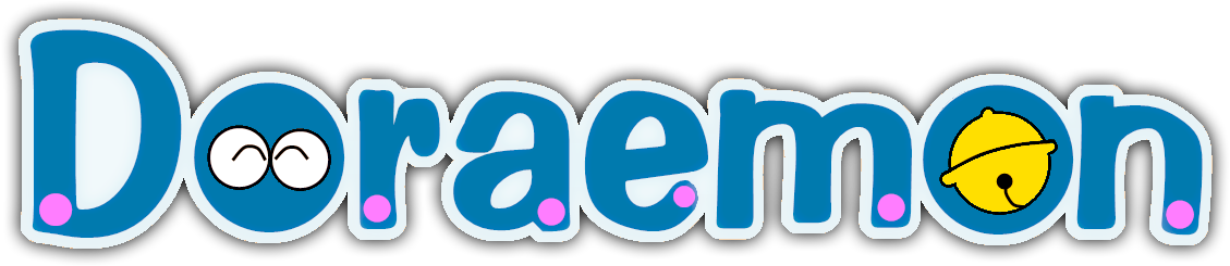 Doraemon English Logo By Weixiang On Deviant - Doraemon Leather Wrist Watch Boys Girls Gift Unisex (1156x250), Png Download