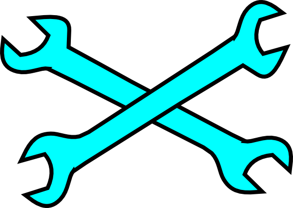 Green Wrench Cliparts Many Interesting Cliparts - Crossing Wrench Clipart (600x426), Png Download