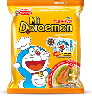 Doraemon Noodle With Added Calcium - Sản Phẩm Của Acecook (316x390), Png Download