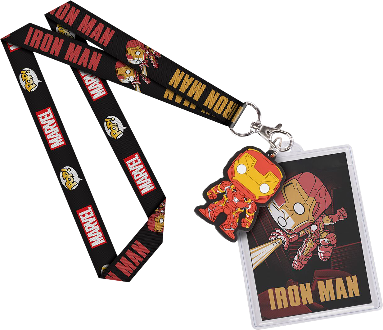 Iron Man Pop Lanyard - Funko Lanyard Marvel (1234x1063), Png Download
