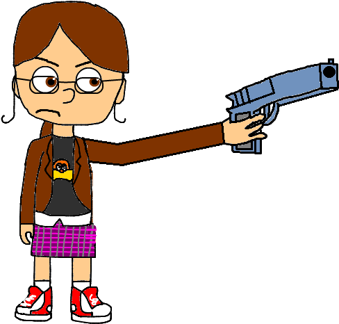 Margo With A Gun - Margo (657x518), Png Download