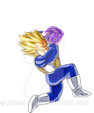 Vegeta Super Saiyan Galick Gun By Hazeelart On Deviantart - Vegeta (400x531), Png Download