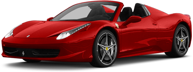 Red Ferrari Car Png Image - Alfa Romeo Giulia Png (624x300), Png Download