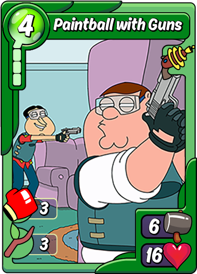 Paintball With Guns - Cartoon (450x600), Png Download