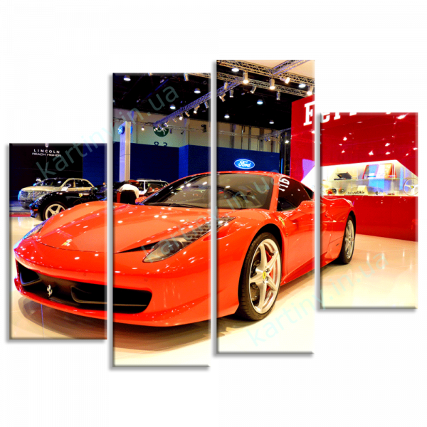 Картина Ferrari - Abu Dhabi (600x600), Png Download