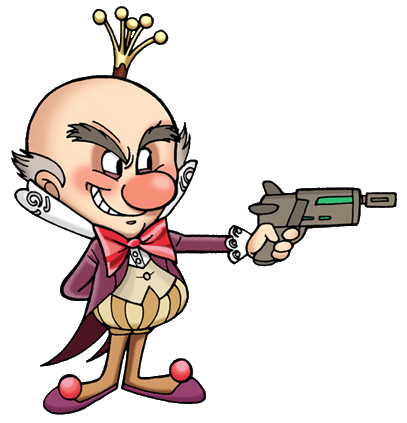 King Candy With A Hero's Duty Gun - King Candy (407x423), Png Download