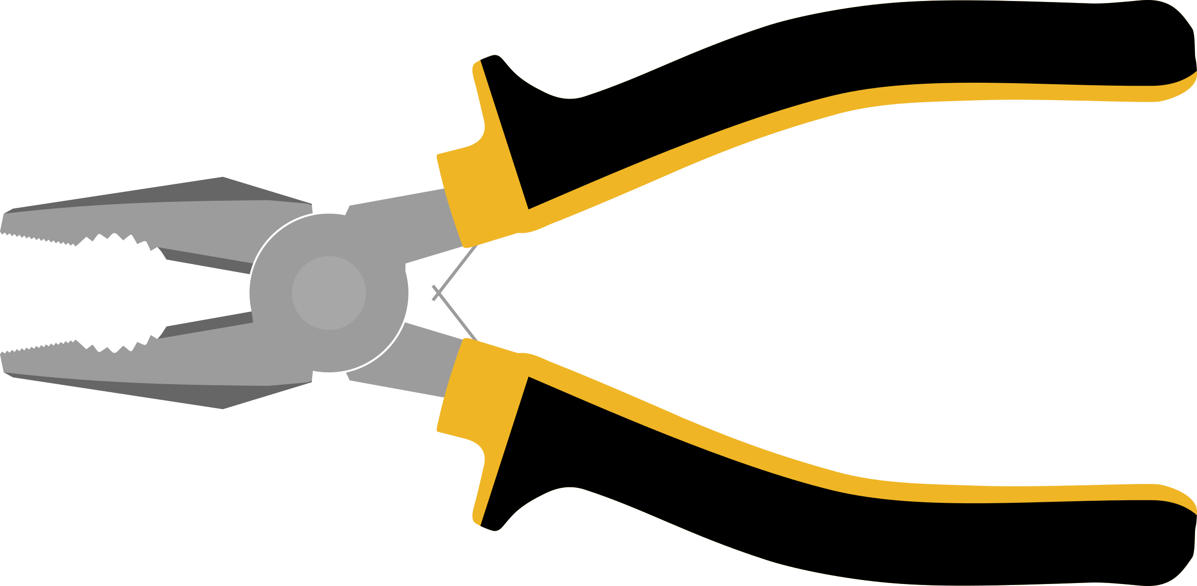 Plier Png Image - Clipart Pliers (2400x1176), Png Download