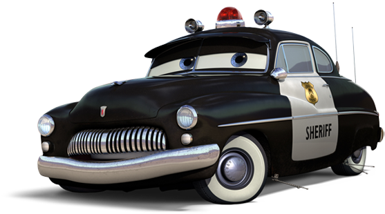 Sheriff Police Car Disney Pixar Cars - Cars Sheriff (560x323), Png Download