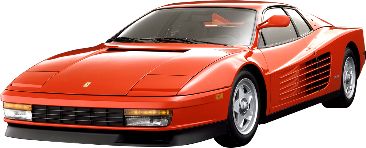 Image Royalty Free Stock Ferrari Testarossa - 1984 Ferrari Testarossa (1200x504), Png Download