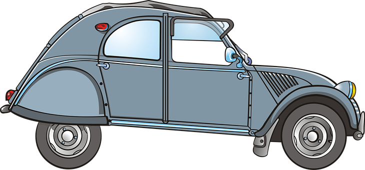 Auto, Automobile, Car, 2 Cv, Citroën - Citroen 12 Cv (730x340), Png Download