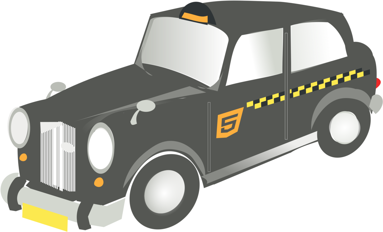 Picture Black And White Stock Taxi Drawing Vintage - England Taxi Car Draw (1250x750), Png Download