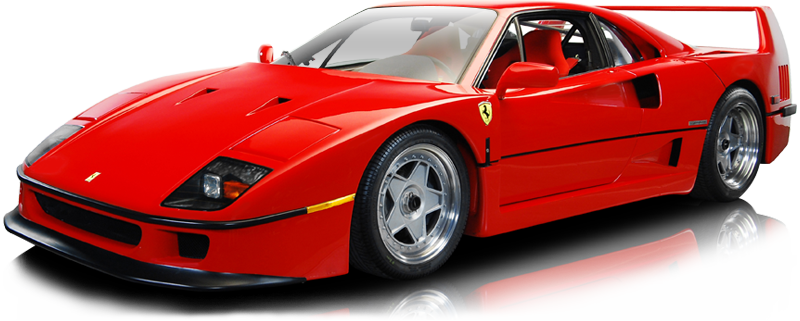 Ferrari F40 (800x321), Png Download