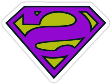 Bizarro Superman Logo" Stickers By Browncoatalex - Superman Logo Poop (375x360), Png Download
