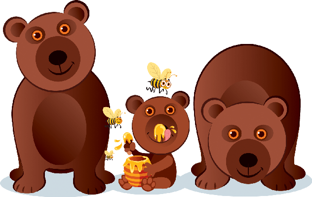 Animal Lovers Will Enjoy This Bear Family - Bear (632x399), Png Download