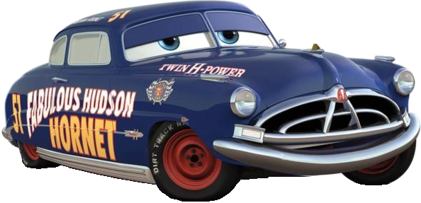 Doc Hudson - Cars - Doc Hudson (594x287), Png Download