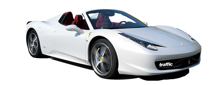 Ferrari 458 Italia Spider Traffic Rent A Supercar - Car (1000x700), Png Download
