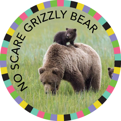 No Scare Grizzly Bear Image - Grizzly Bear Mother And Cubs Np Lake Clark (400x400), Png Download