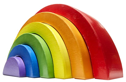 Rainbow Png Transparent Image - Kmart Rainbow Puzzle (480x480), Png Download