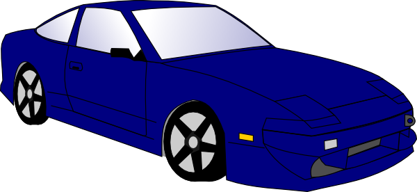Car Clipart Vector Jpg Royalty Free Download - Blue Car Clipart (600x276), Png Download