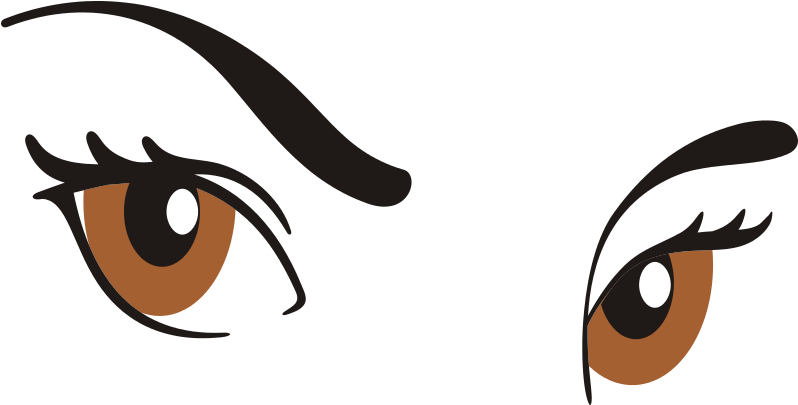 Eyes Png - Brown Eyes Clipart Png (805x412), Png Download