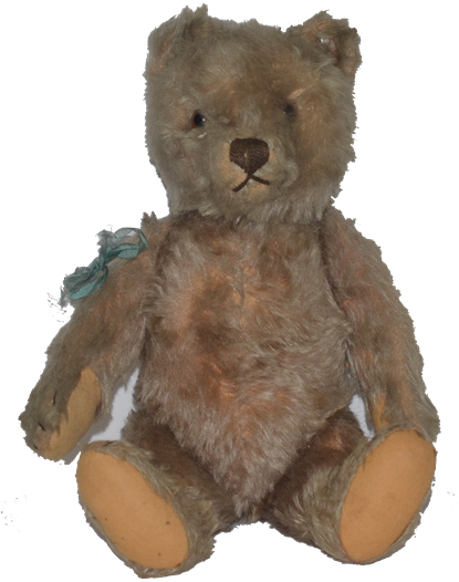 Old Teddy Bear Steiff Silver Tag Button Jointed Mohair - Old Teddy Bear Png (414x539), Png Download