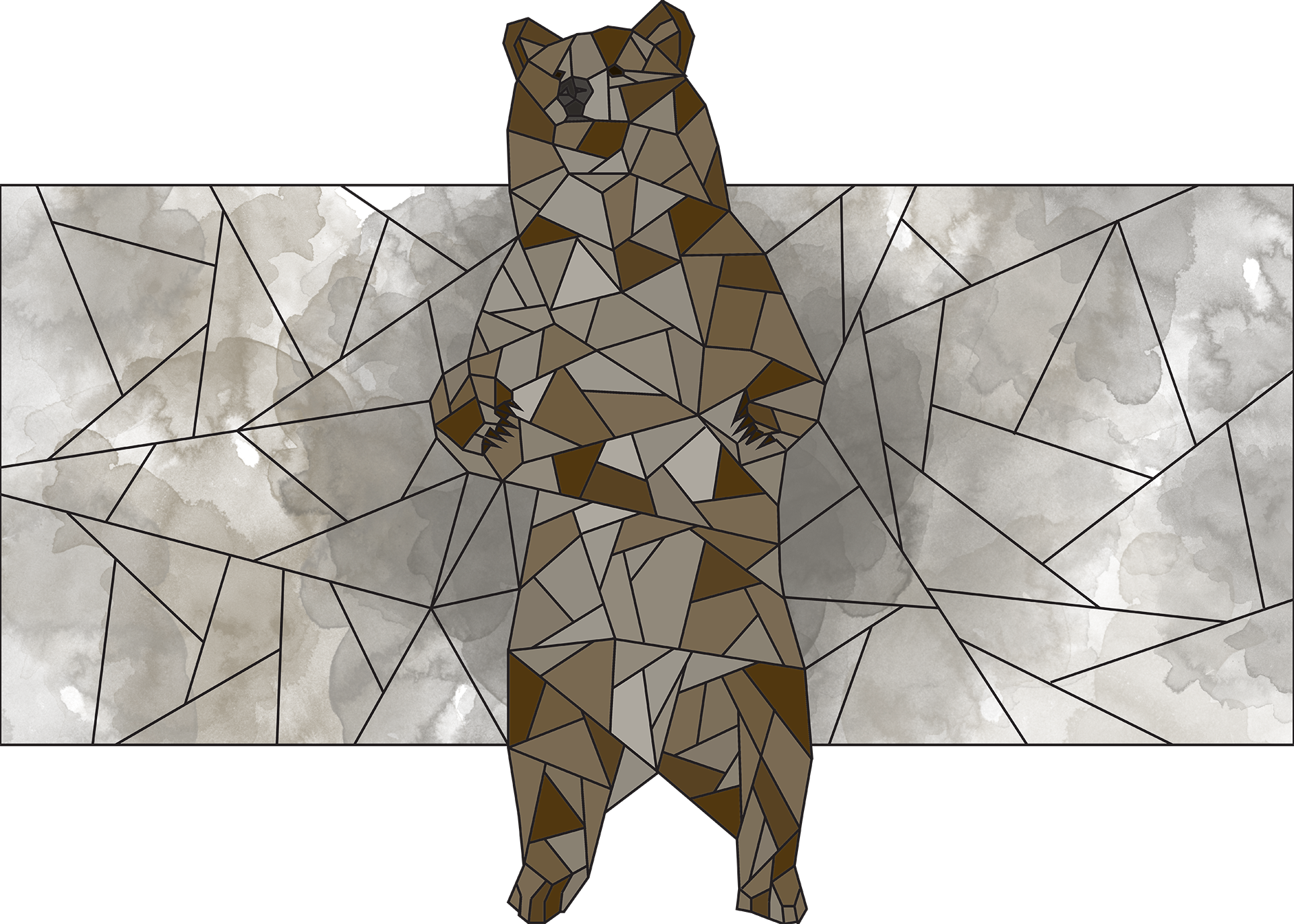 Bear - Grizzly Bear (1920x1371), Png Download