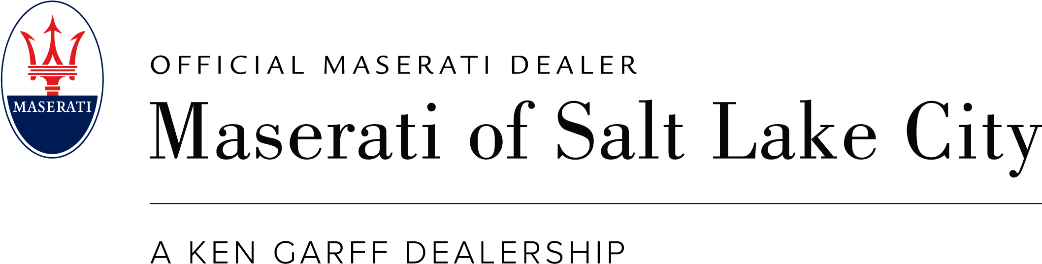 Maserati Of Salt Lake City - Calligraphy (2396x741), Png Download
