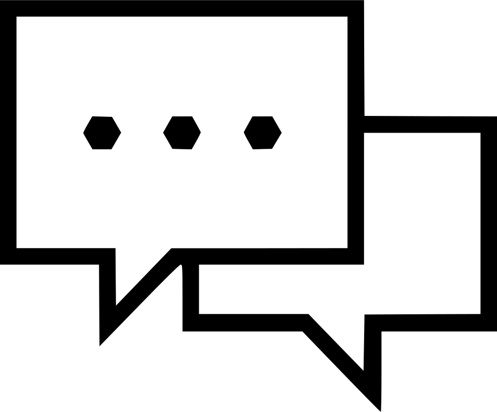 Conversation Talk Bubble Communication Message - Icon (980x814), Png Download