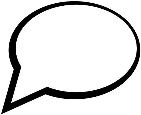 Comic Talk Bubble Vector Clip Art Public Domain Vectors - Clip Art (500x500), Png Download