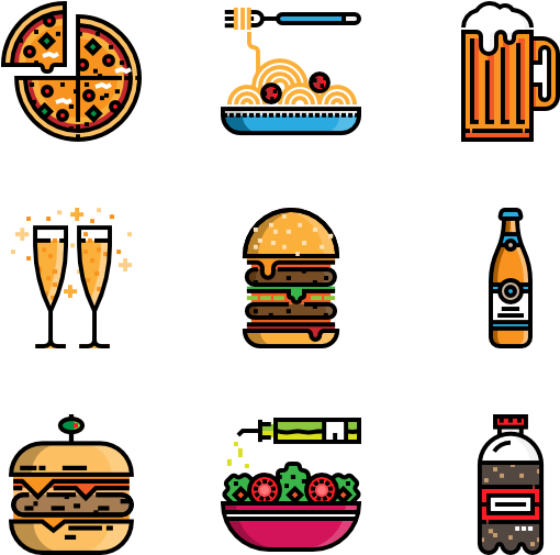 Food And Restaurant - Junk Food Sprite (600x564), Png Download
