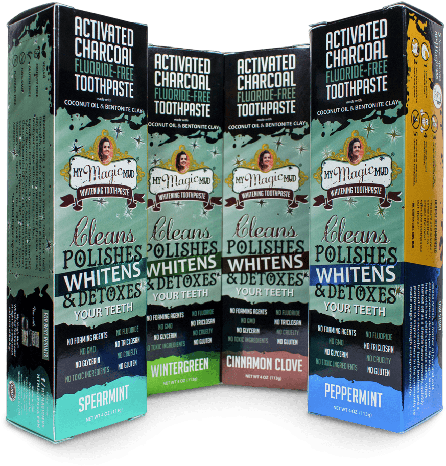 My Magic Mud Activated Charcoal Toothpaste (891x934), Png Download