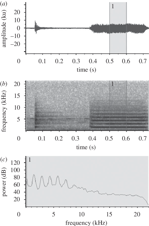 Waveform, (b) Spectrogram And (c) Power Spectrum Of (635x959), Png Download