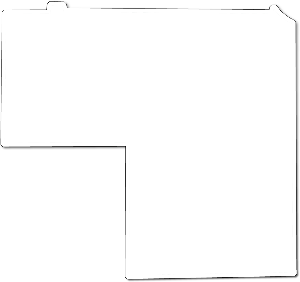 A Map Of Hendry With An Outer Shadow Around The Map (1024x960), Png Download