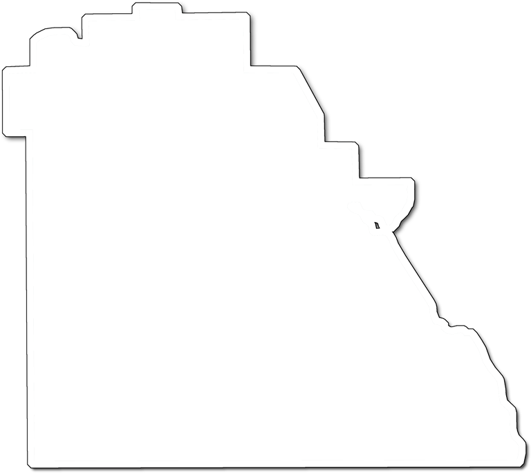 A Map Of Polk With An Outer Shadow Around The Map Area (768x684), Png Download